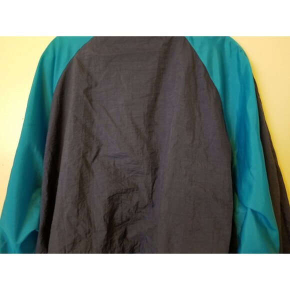 VTG Reebok Wind Breaker Nylon Jacket Embroidered Logo White Blue Track XL - Picture 11 of 11